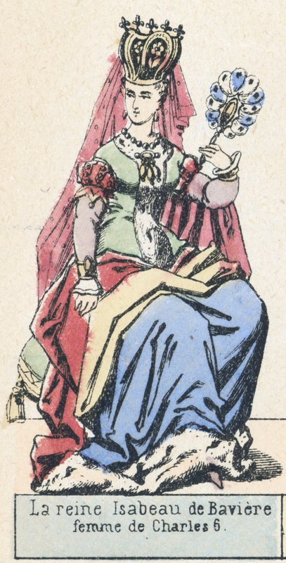 La regina Isabella di Baviera, moglie di Carlo VI da French School