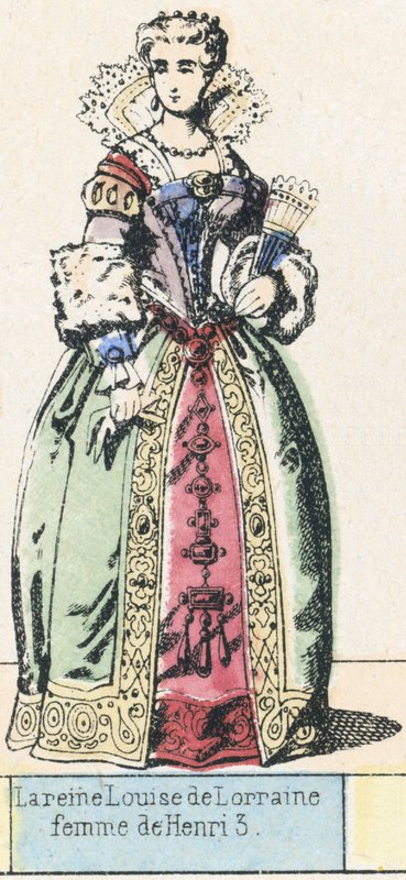 La regina Luisa di Lorena, moglie di Enrico III da French School
