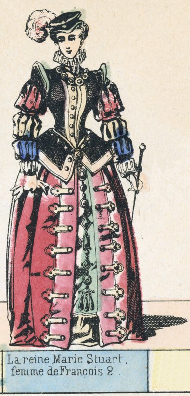 La regina Maria Stuarda, moglie di Francesco II da French School