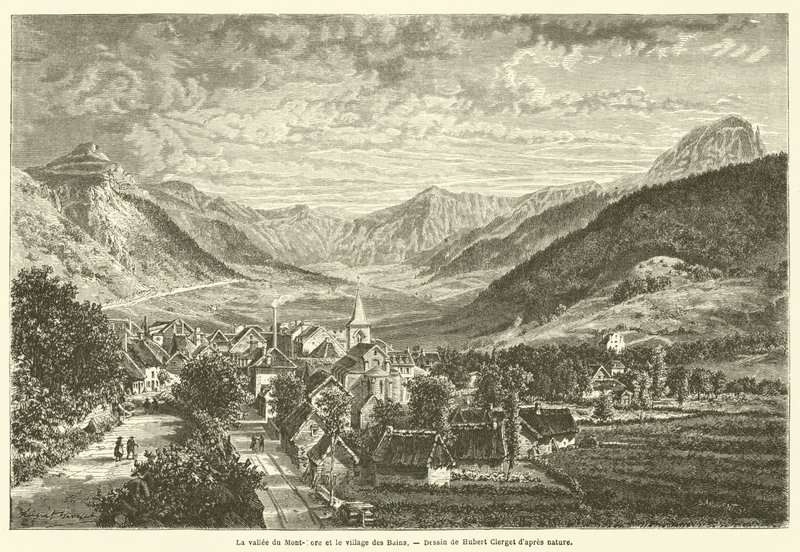 La valle del Mont-Dore e il villaggio dei Bagni da French School