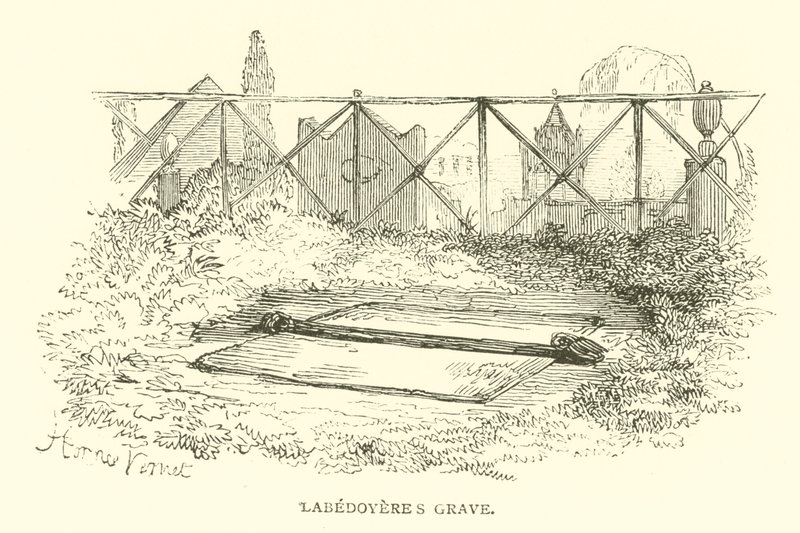 Tomba di Labedoyere (incisione) da French School