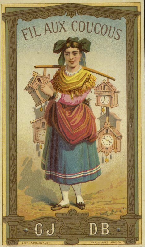 Etichetta per filo dei cuculi da French School