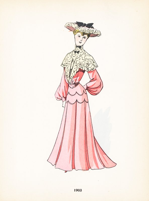 Moda femminile, 1903 da French School