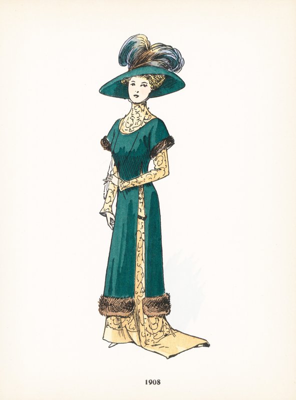 Moda femminile, 1908 da French School