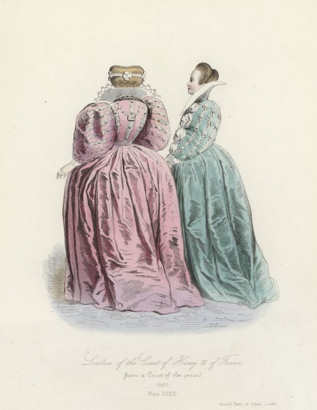 Dame della corte di Enrico III di Francia da French School