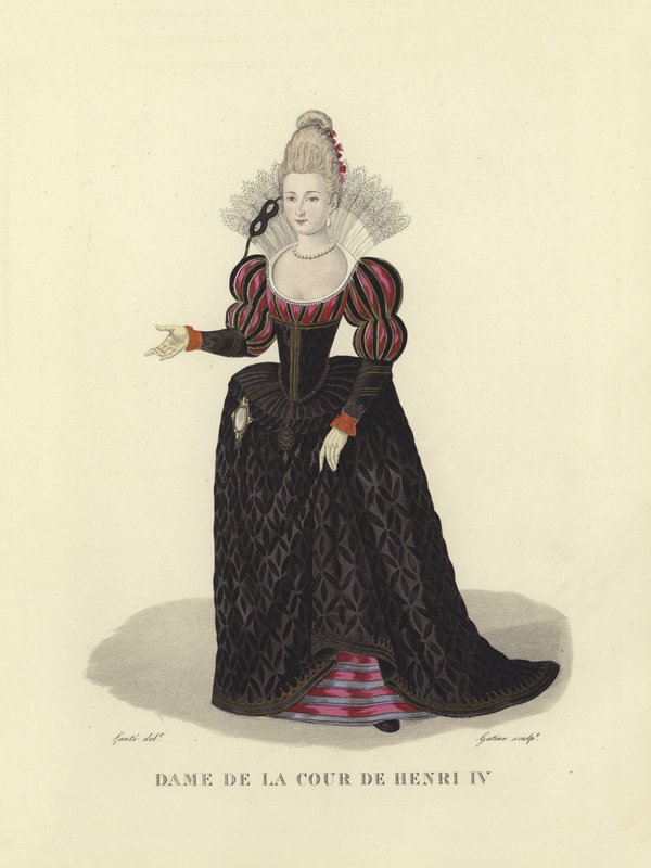 Dama della corte di Enrico IV di Francia da French School