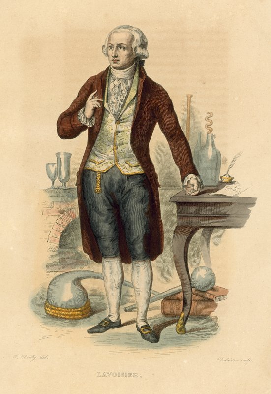 Lavoisier (incisione colorata) da French School