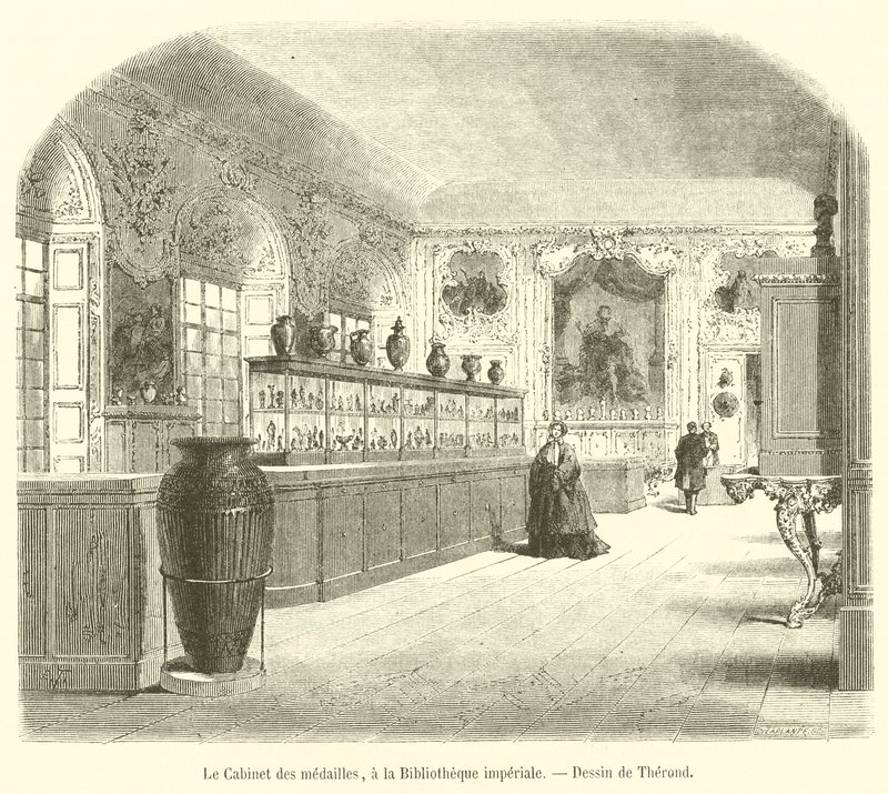 Il Gabinetto delle medaglie, alla Biblioteca imperiale da French School