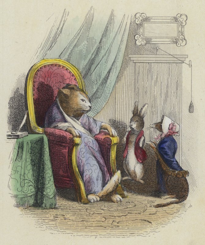 Il gatto, la donnola e il piccolo coniglio da French School