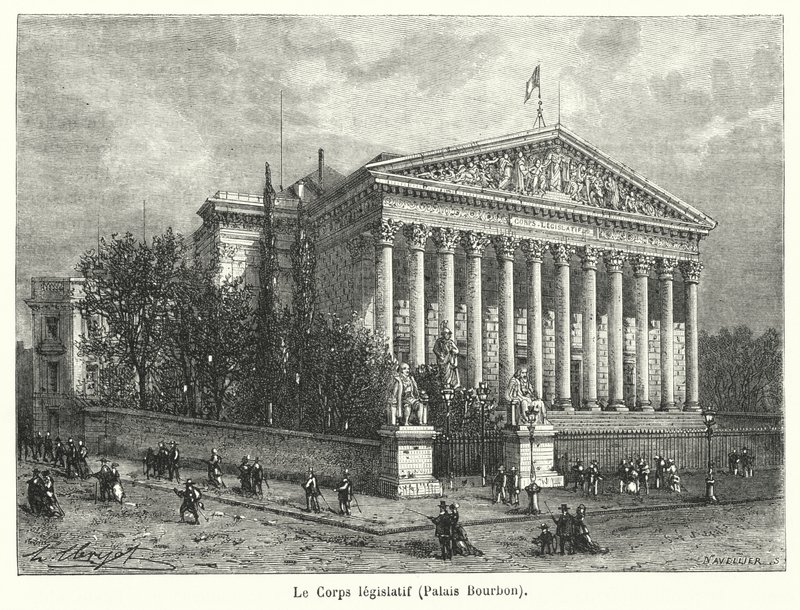 Il Corpo legislativo, Palazzo Borbone da French School