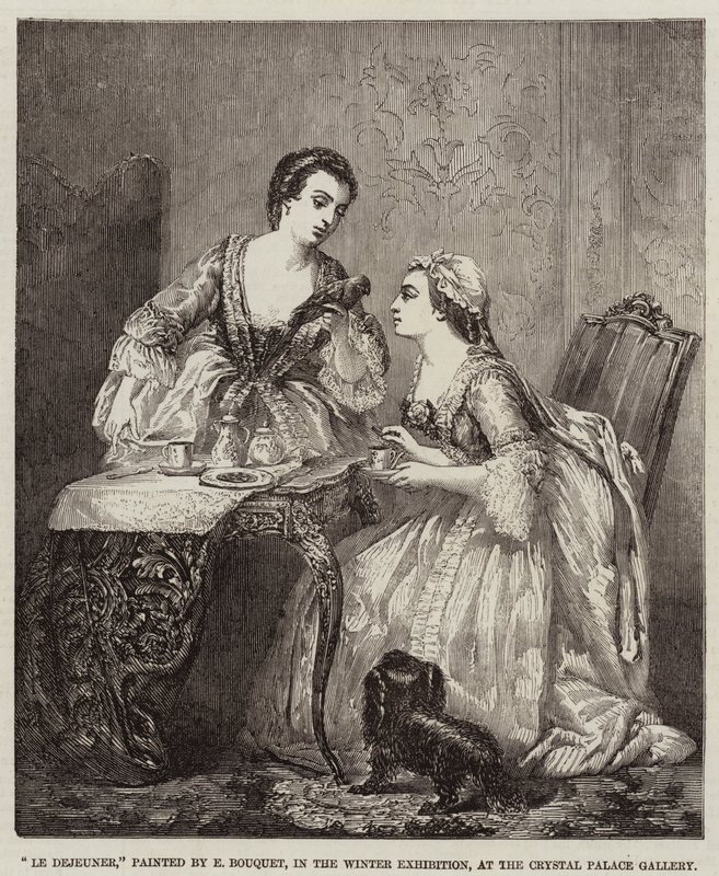 Le Dejeuner (incisione) da French School
