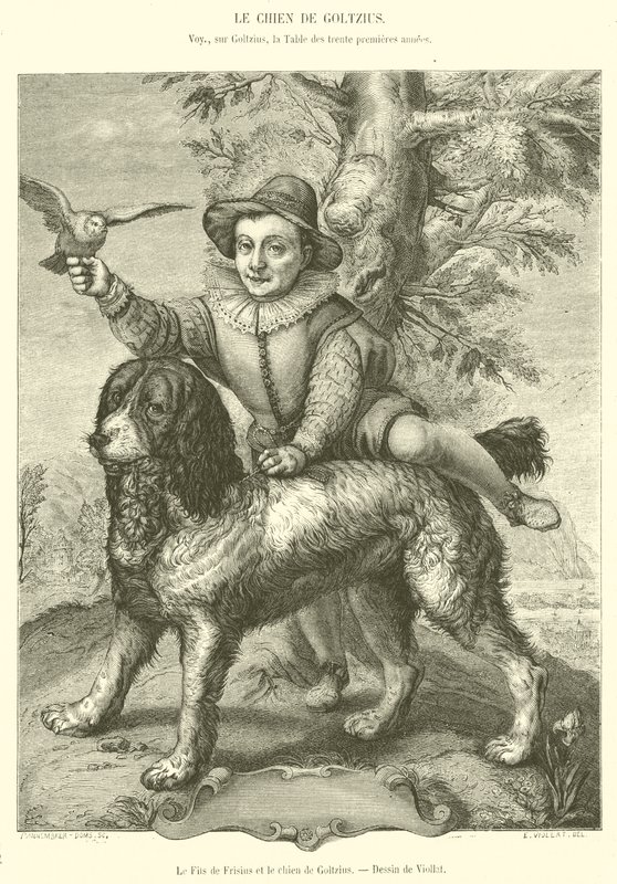 Il figlio di Frisius e il cane di Goltzius da French School