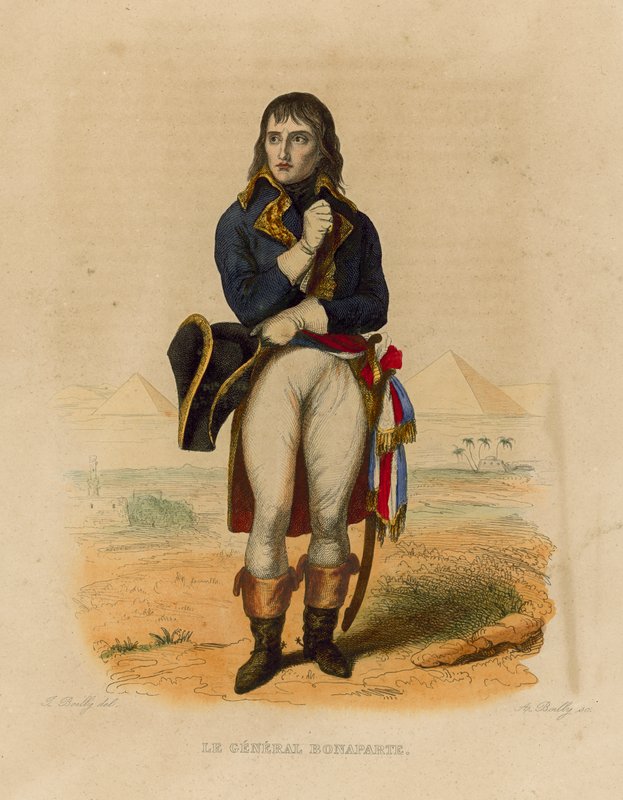 Il Generale Bonaparte (incisione colorata) da French School