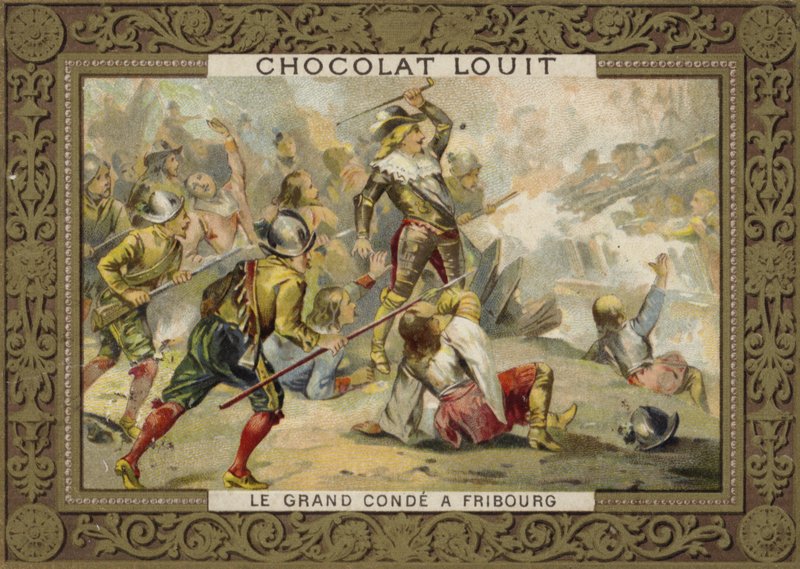 Il Gran Condé alla Battaglia di Friburgo, 1644 da French School