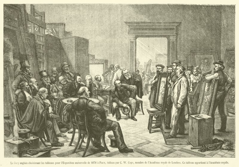 La giuria inglese che sceglie i quadri per l