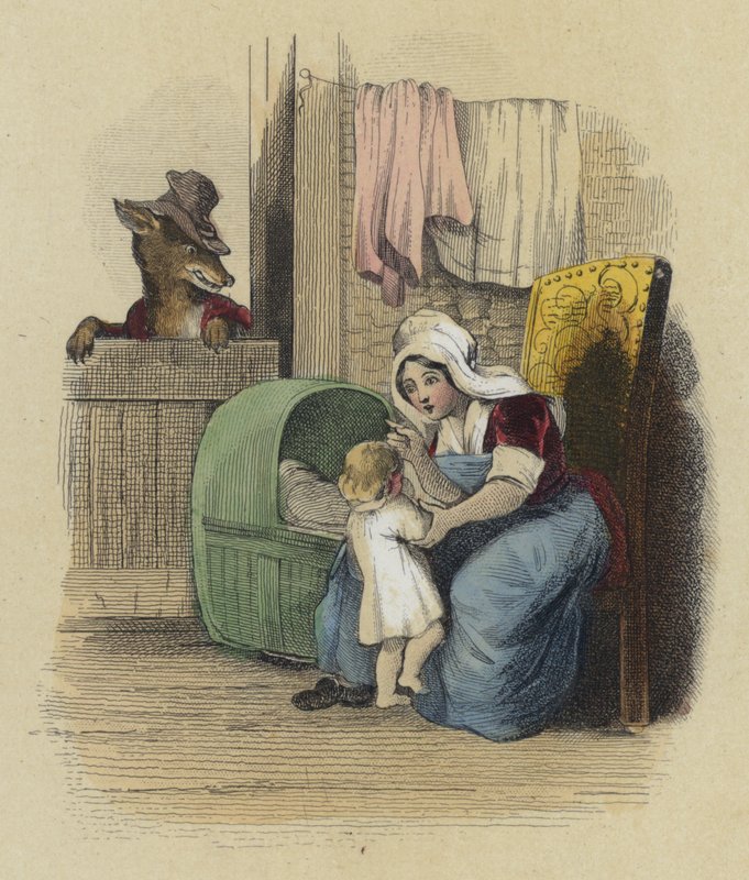 Il Lupo, la Madre e il Bambino da French School