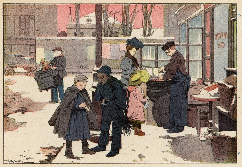 Il Venditore di Castagne da French School