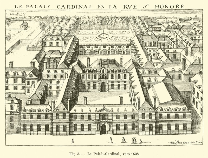 Il Palais-Cardinal, verso il 1638 da French School