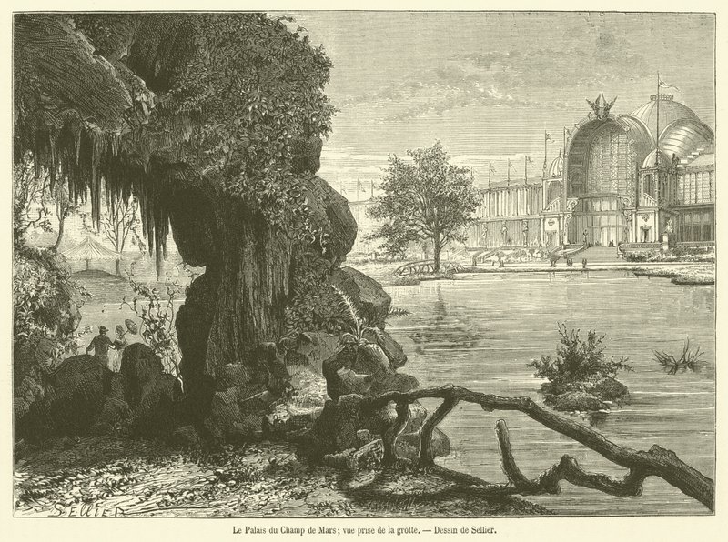 Il Palazzo del Campo di Marte, vista dalla grotta da French School