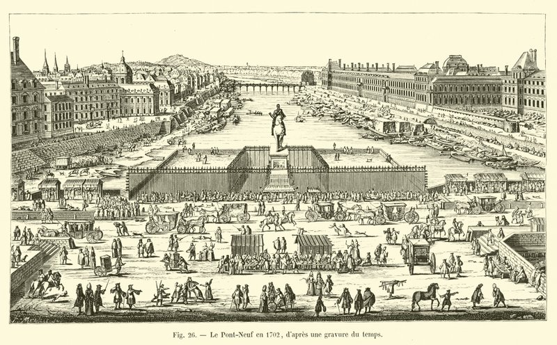 Il Pont-Neuf nel 1702, da un