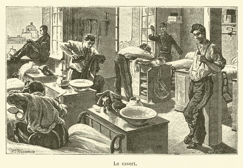 Le casert (incisione) da French School