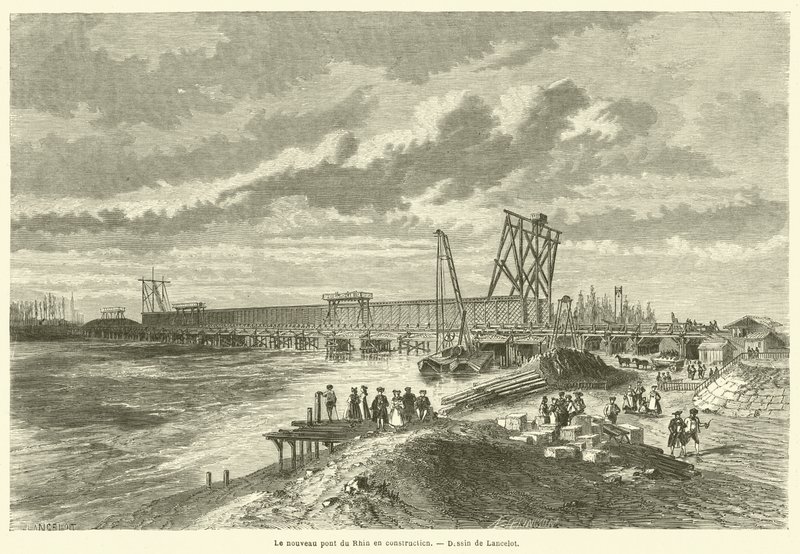 Il nuovo ponte sul Reno in costruzione da French School