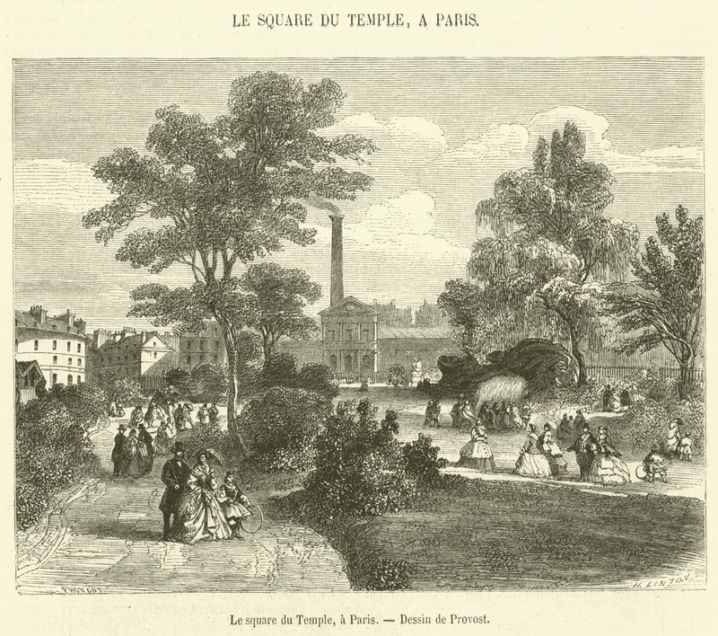 Le square du Temple, a Parigi da French School