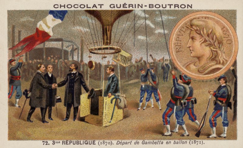 Léon Gambetta fugge dall