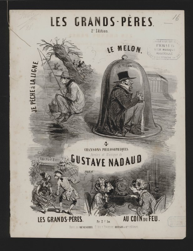 Les Grand Peres, quattro canzoni filosofiche di Gustave Nadaud da French School