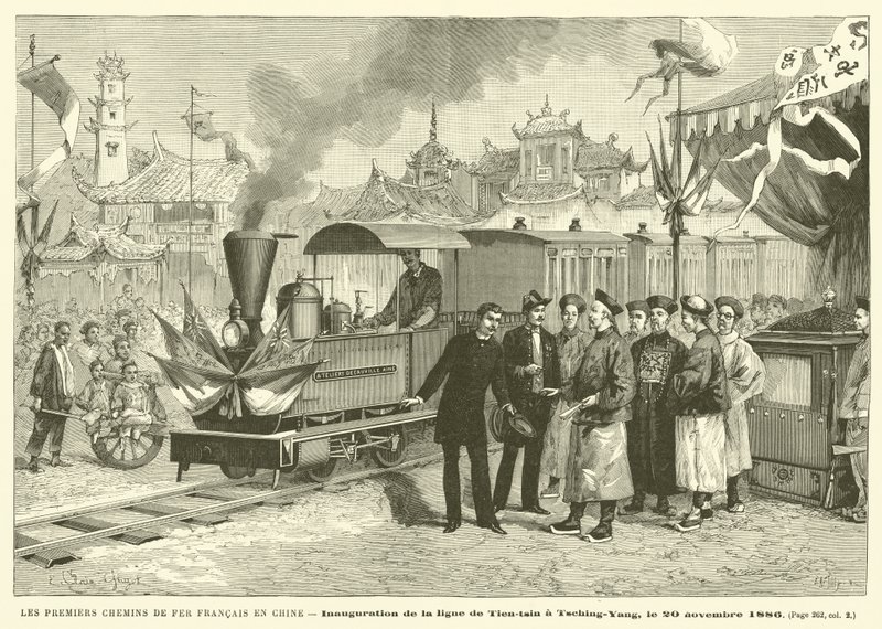 Le prime ferrovie francesi in Cina da French School