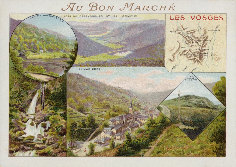 Le Vosgi, carta da French School