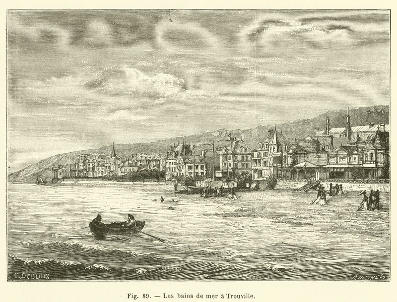 I bagni di mare a Trouville da French School