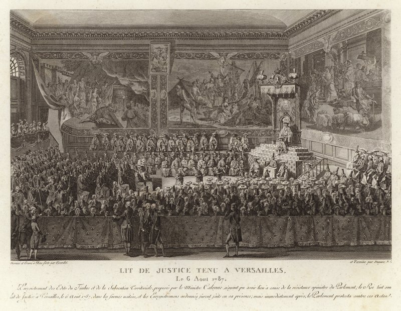Lit de Justice tenuto a Versailles da French School