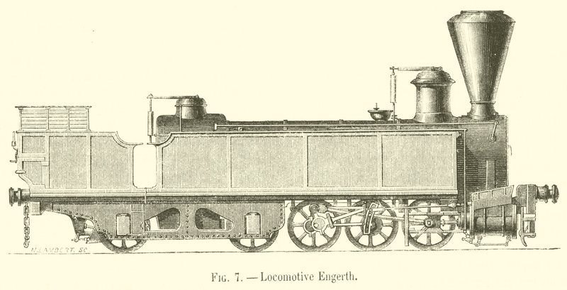 Locomotiva Engerth (incisione) da French School