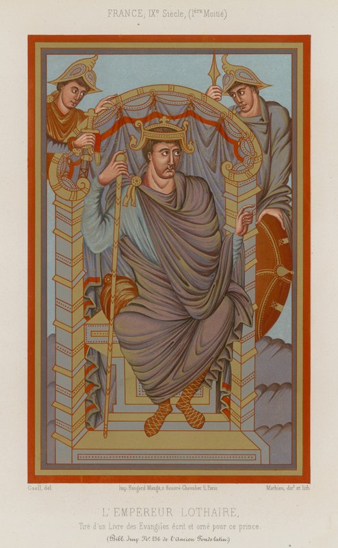 Lotario I, Sacro Romano Imperatore da French School