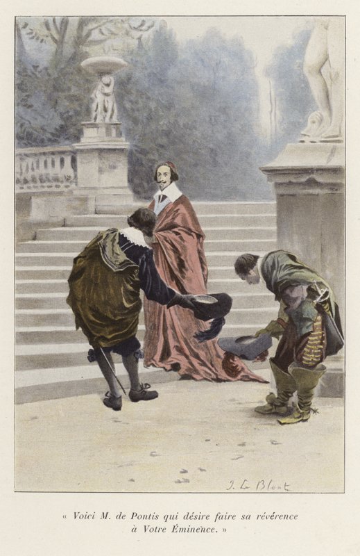 Louis de Pontis viene presentato al Cardinale Richelieu, XVII secolo da French School
