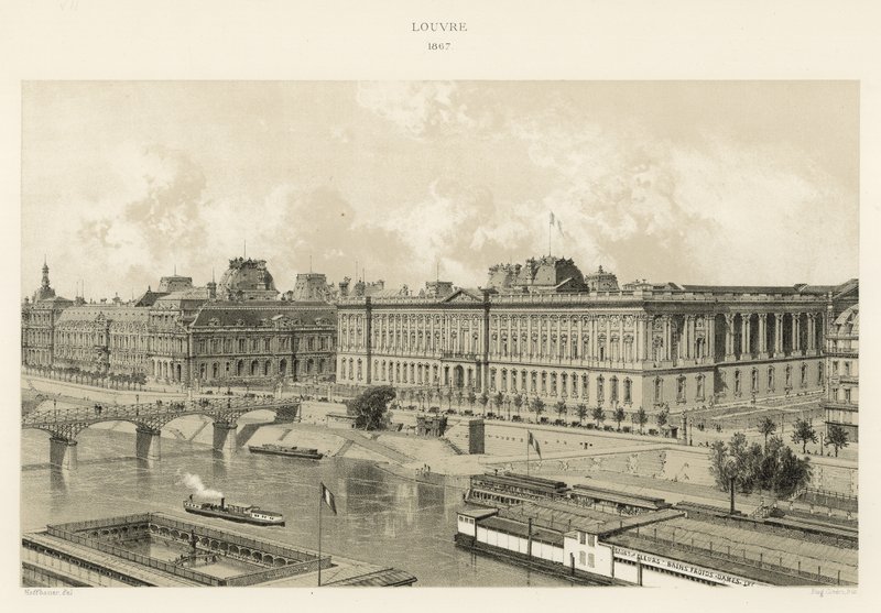 Louvre, 1867 da French School
