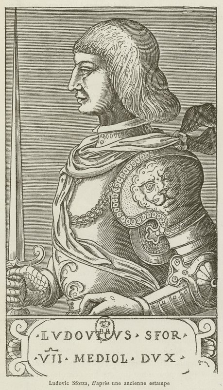 Ludovico Sforza (incisione) da French School