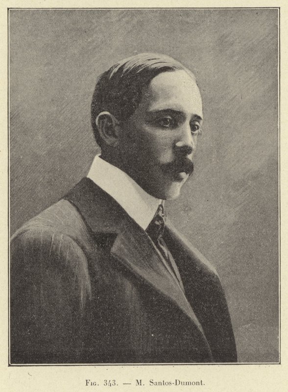 M Santos-Dumont (incisione) da French School