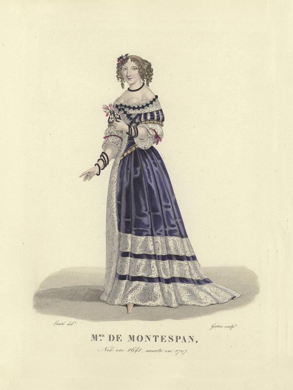 Madame de Montespan, amante del re Luigi XIV di Francia da French School