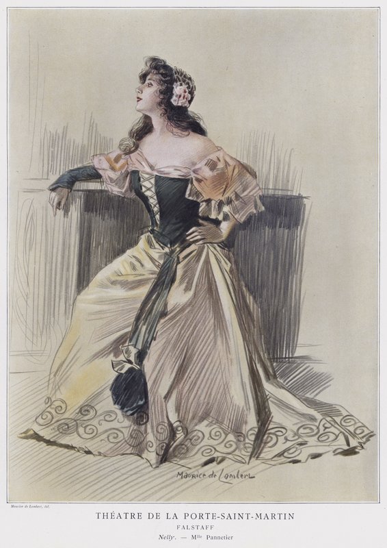 Mademoiselle Pannetier come Nelly in Falstaff da French School