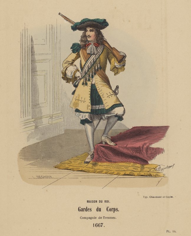 Maison Du Roi, Guardie del Corpo, Compagnia di Tresmes da French School