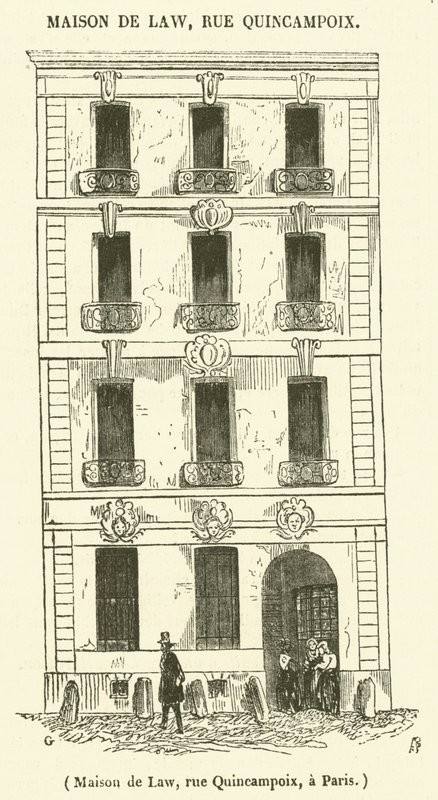 Casa di Law, rue Quincampoix, a Parigi da French School