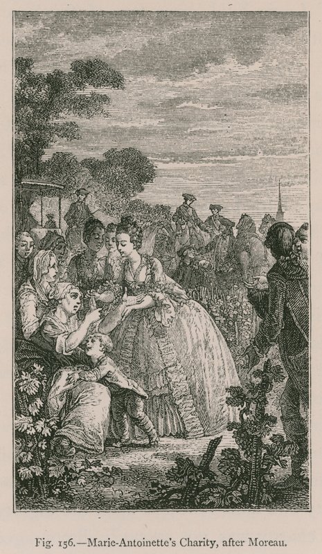 La carità di Maria Antonietta da French School