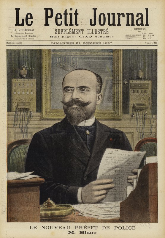 Marie-Charles Blanc, nuovo Prefetto di Polizia di Parigi, 1897 da French School