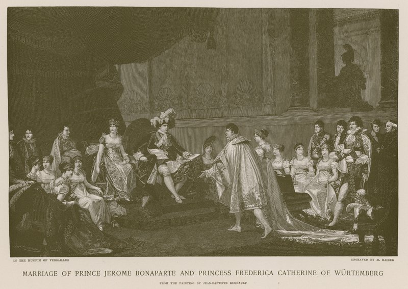 Matrimonio del principe Girolamo Bonaparte e della principessa Federica Caterina di Württemberg da French School