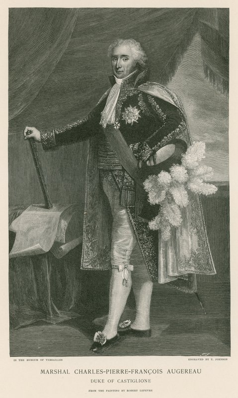 Maresciallo Charles-Pierre-Francois Augereau da French School