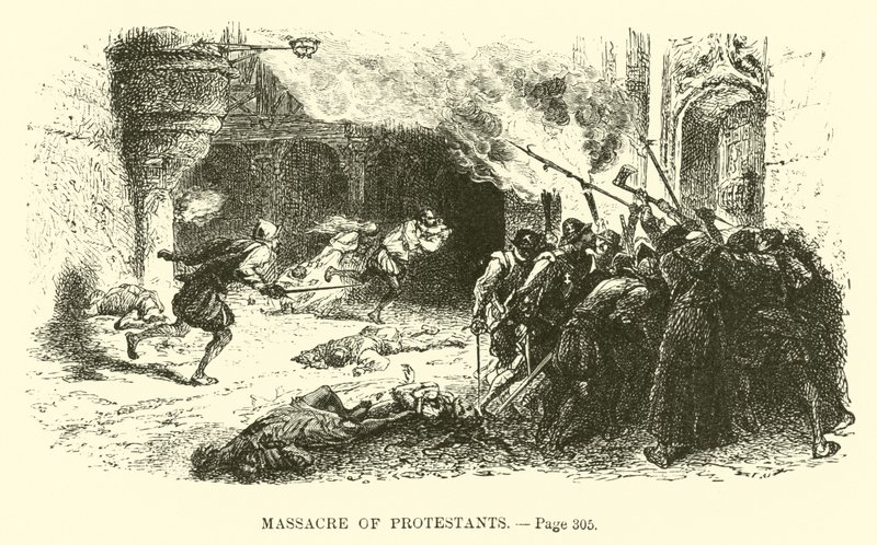 Massacro dei Protestanti da French School