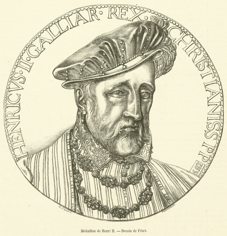 Medaglione di Enrico II da French School