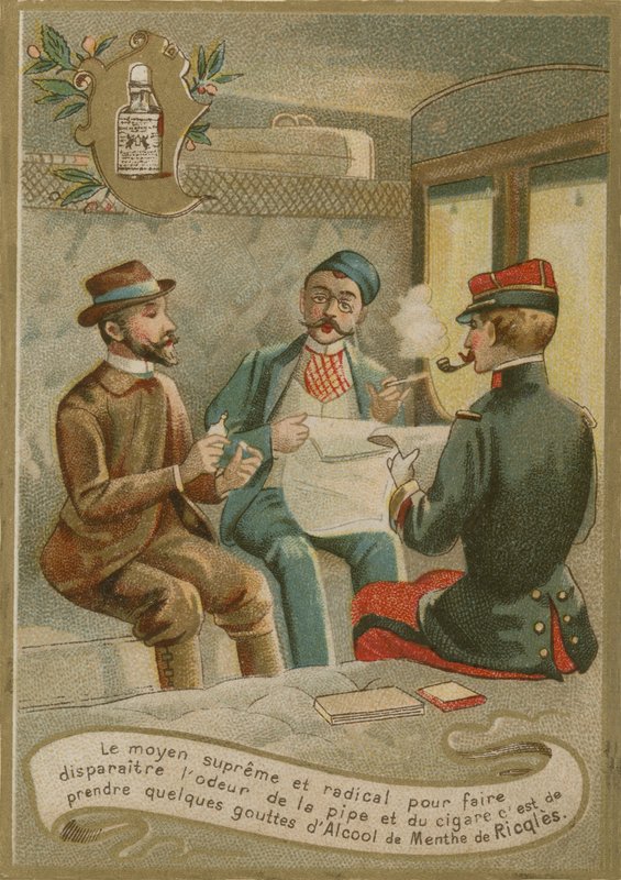 Menthe de Ricqles, carta commerciale da French School